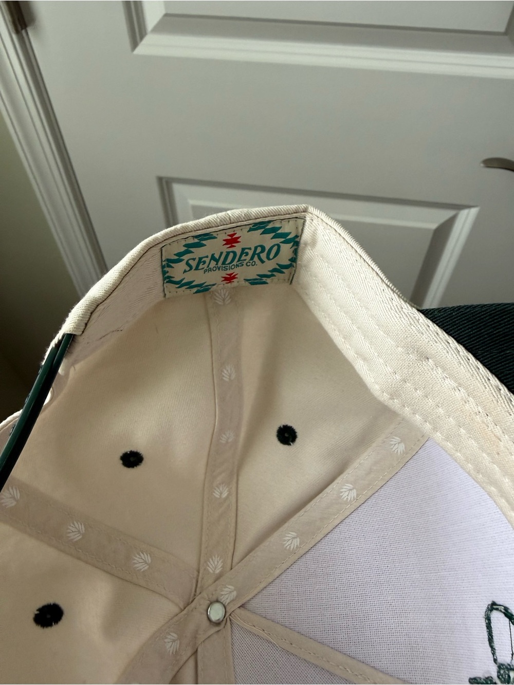 Leroy Brown Two-Tone Fishing Cap - Cream & Dark Green - Picture 4 of 6